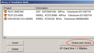 universal programmer CF card